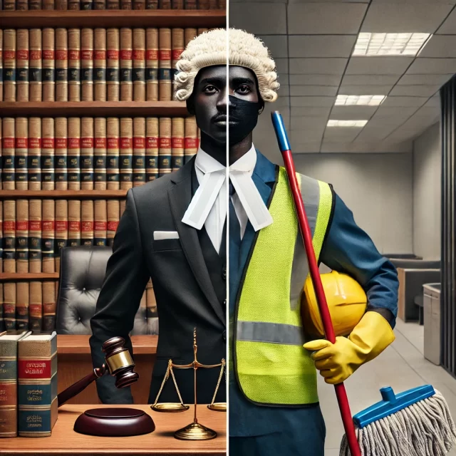 Nigerian Lawyer closes Chamber, Relocates to UK to work as a Cleaner