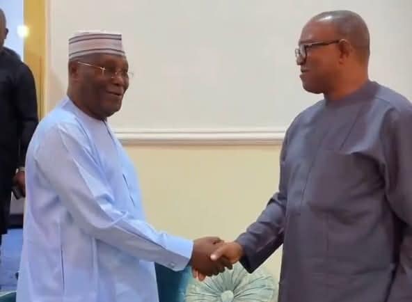 Peter Obi meeting with Atiku in Adamawa, Atiku's home