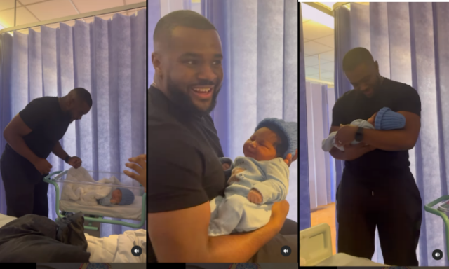 Nollywood Actor Williams Uchemba welcomes New baby