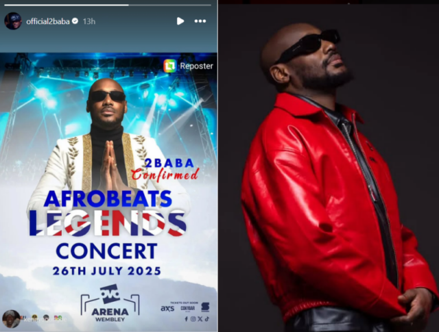 2face Idibia set to Perform in London at the Afrobeats Legends Concert Amidst Divorce saga with Wife, Annie Idibia