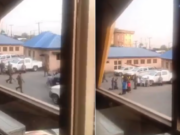 VIDEO: Nigerian Air Force Officers Break into Ikeja Electric Office and Assault Staff Over Disconnection of Power Supply for their Base Nigerian Air Force Officers Break into Ikeja Electric Office and Assault Staff Over Disconnection of Power Supply for their Base