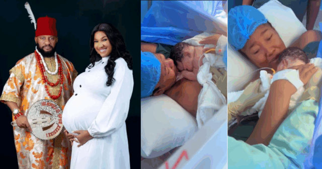 VIDEO: Yul Edochie and Judy Austin Welcome New Baby Girl, Names her STORM