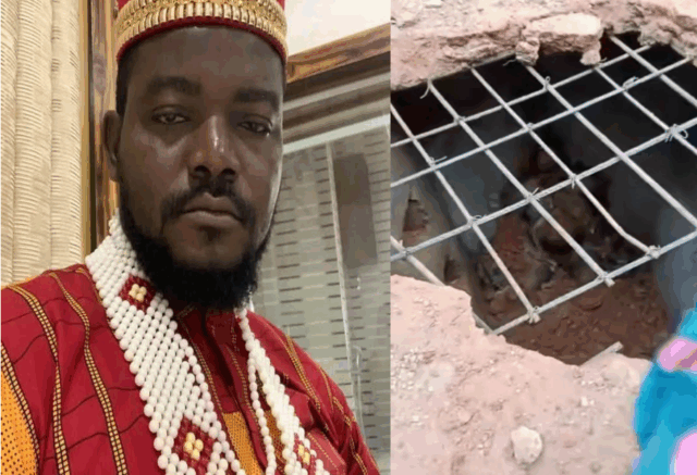 BREAKING: Enugu Billionaire Native Doctor Caught by Villagers After Allegedly Kidnapping and Burying Victims Alive — Soakaway Pit Filled with Decomposing Bodies Including a Pregnant Woman Found in His Home