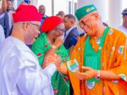 Defection: “Welcome to the Fold My Governor” — Senator Akpabio Welcomes Akwa Ibom Governor Umo Eno as he Finally Dumps PDP for APC (VIDEO) Senator Akpabio Welcomes Akwa Ibom Governor Umo Eno as he Finally Dumps PDP for APC