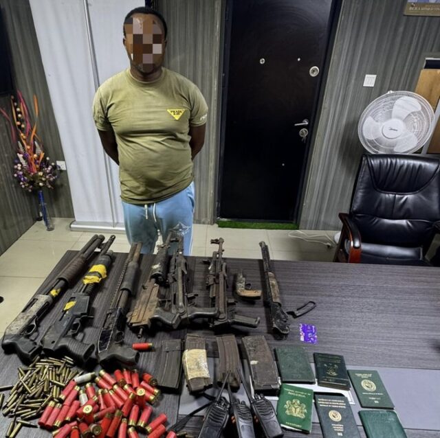 Lagos Police Arrest Most Wanted Gang Leader and Killer “Olori Eso,” Recover Several Kinds of Guns and International Passports