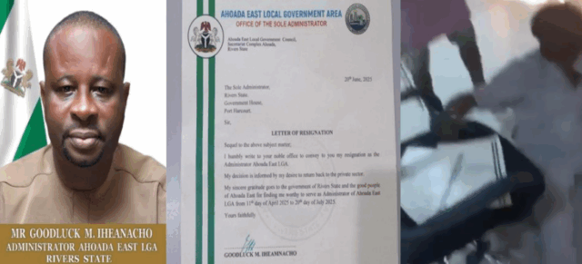 VIDEO: Viral Video of Rivers LGA Sole Administrator Forced to Resign by Hoodlums; Police Begins Investigation