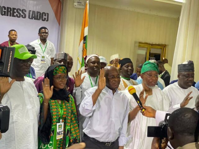 BREAKING: ADC Coalition Party Swears in New Leaders of the Party
