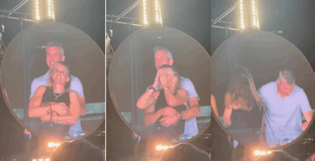TRENDING: Moment a 'Kiss Cam' Caught a married AI Company CEO all Loved up with his Company Staff During a Coldplay Concert (VIDEO)