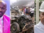 VIDEO: “Dangote you’re not the only rich man on earth; your truck just killed three persons; you give truck to little boys” — Apostle Suleman Calls out Dangote After Truck Accident Outside his Church in Auchi Apostle Suleman Calls out Dangote After Truck Accident Outside his Church in Auchi