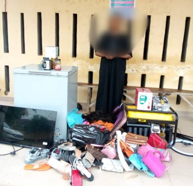 BREAKING: Salesgirl Nabbed for Stealing N29m Worth of Phones and House Appliances to Pay and Furnish Boyfriend’s Apartment in Niger