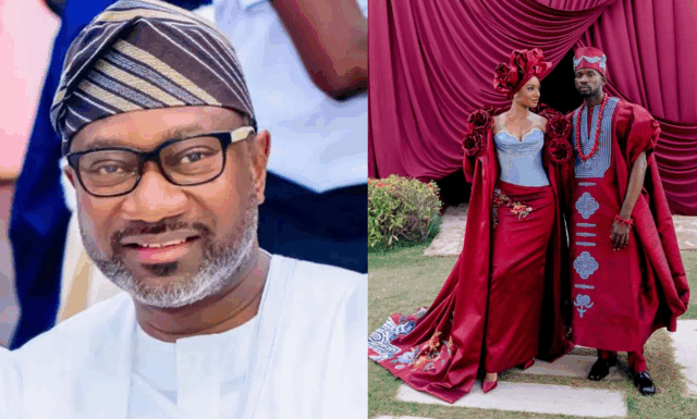 “You have to submit to your husband; he’s your boss” — Billionaire Businessman Femi Otedola Tells His Daughter, Temi, in an Emotional Speech at Her Wedding With Mr. Eazi