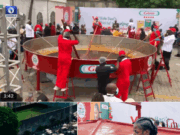 VIDEO: Hilda Baci Begins Her World’s Largest Pot of Jollof Rice Guinness Record Attempt VIDEO: Hilda Baci Begins Her World's Largest Pot of Jollof Rice Guinness Record Attempt
