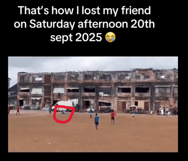 TRAGIC: See Moment Young Man Slumped and Died While Playing Football in Lagos (VIDEO)