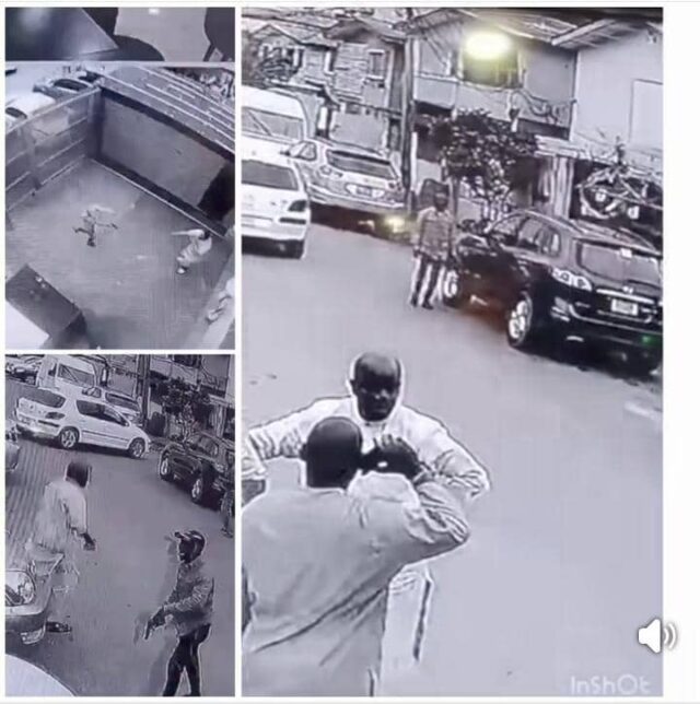 VIDEO: See Moment CCTV Captured Ex-Convict Shooting at Businessman to Steal his Gold Necklace
