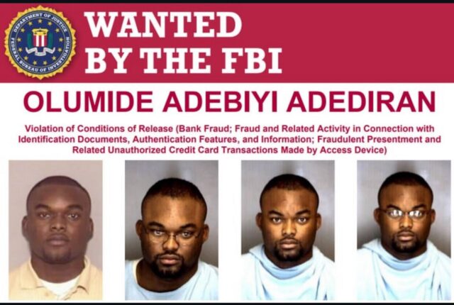 BREAKING: FBI Offers $10,000 Reward to Anyone with Information on Wanted Nigerian Man