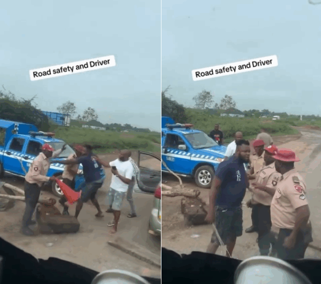 VIDEO: Driver Flogs FRSC Officer During Traffic Stop in Viral Video