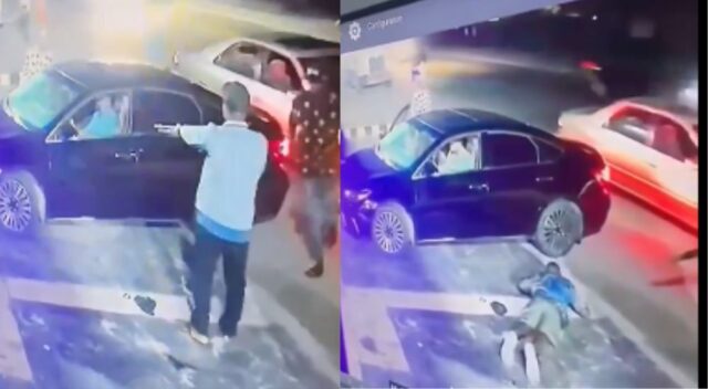 VIDEO: See Moment Gunmen Snatched Car from Owner at Night in Port Harcourt; Police Arrests One of the Suspects