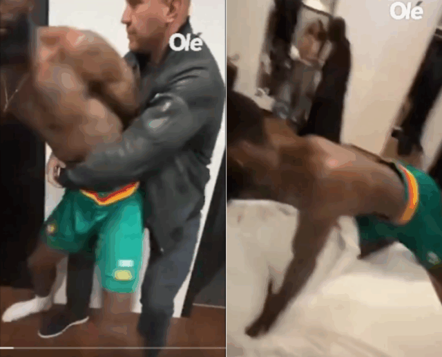VIDEO: Moment Cameroonian Footballer Nicolas Moumi Was Caught Cheating on Her Russian Girlfriend in Their Shared Apartment