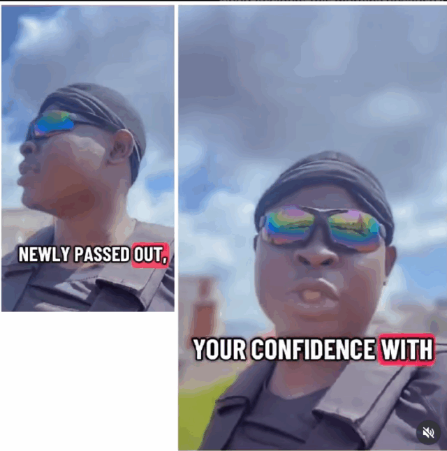 VIDEO: “All These Soldiers Carrying Shoulder Up, Don’t Try the Police Special Forces, If Not, Your Mind Go Dey” — Newly Recruited Police Officer Warns Soldiers