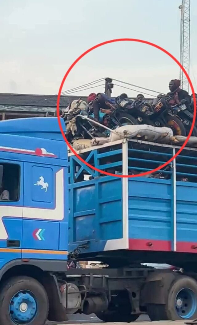 Mystery Convoy: Ibadan on Edge as Truck of Men, Motorcycles and Cattle Rolls In